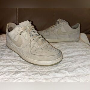 Nike Air Force 1 Women Suede Sneakers Gray Size 6.5 Low Top Low Light Decon